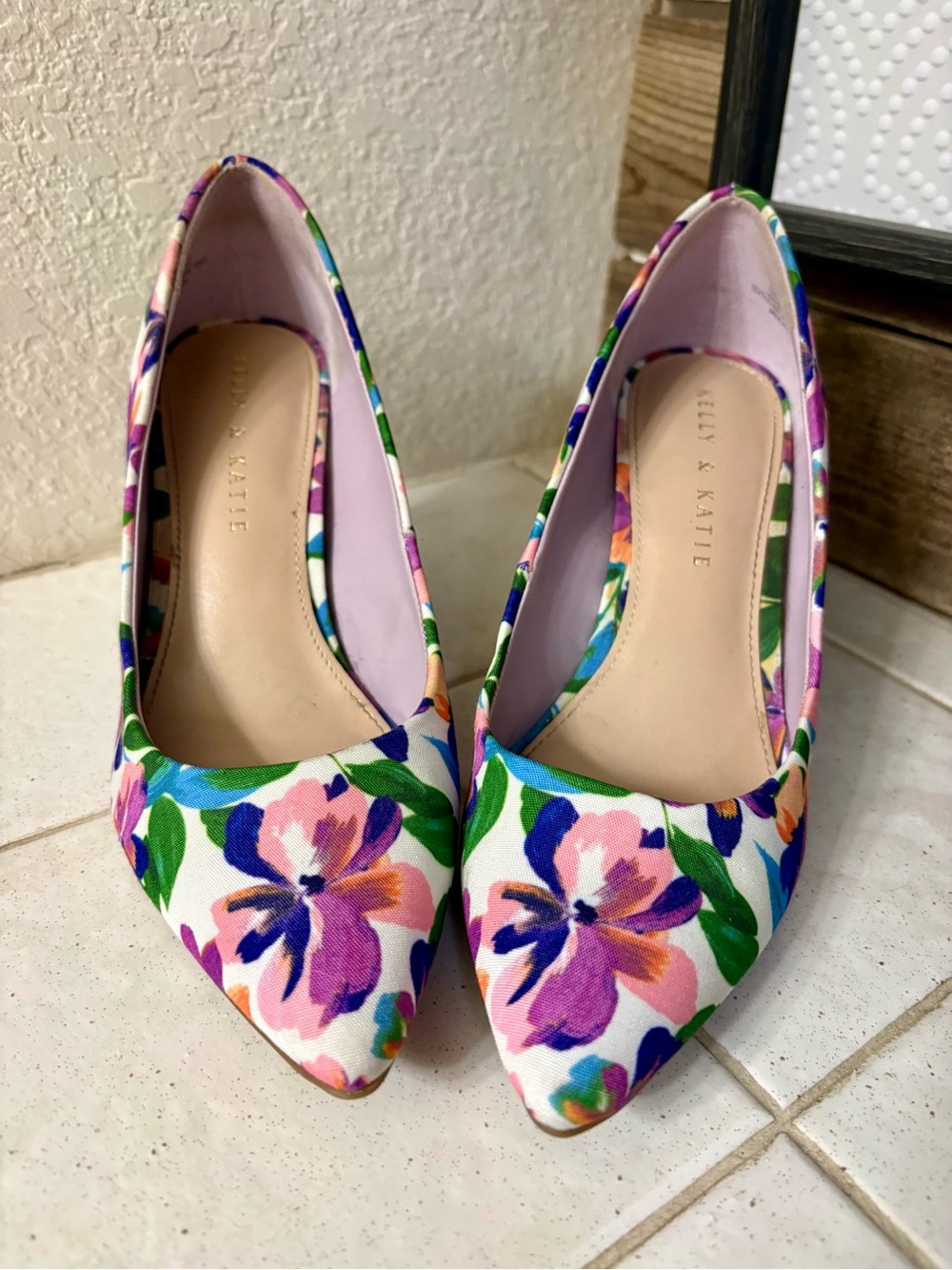 Kelly & Katie Floral Pointed Toe Pumps